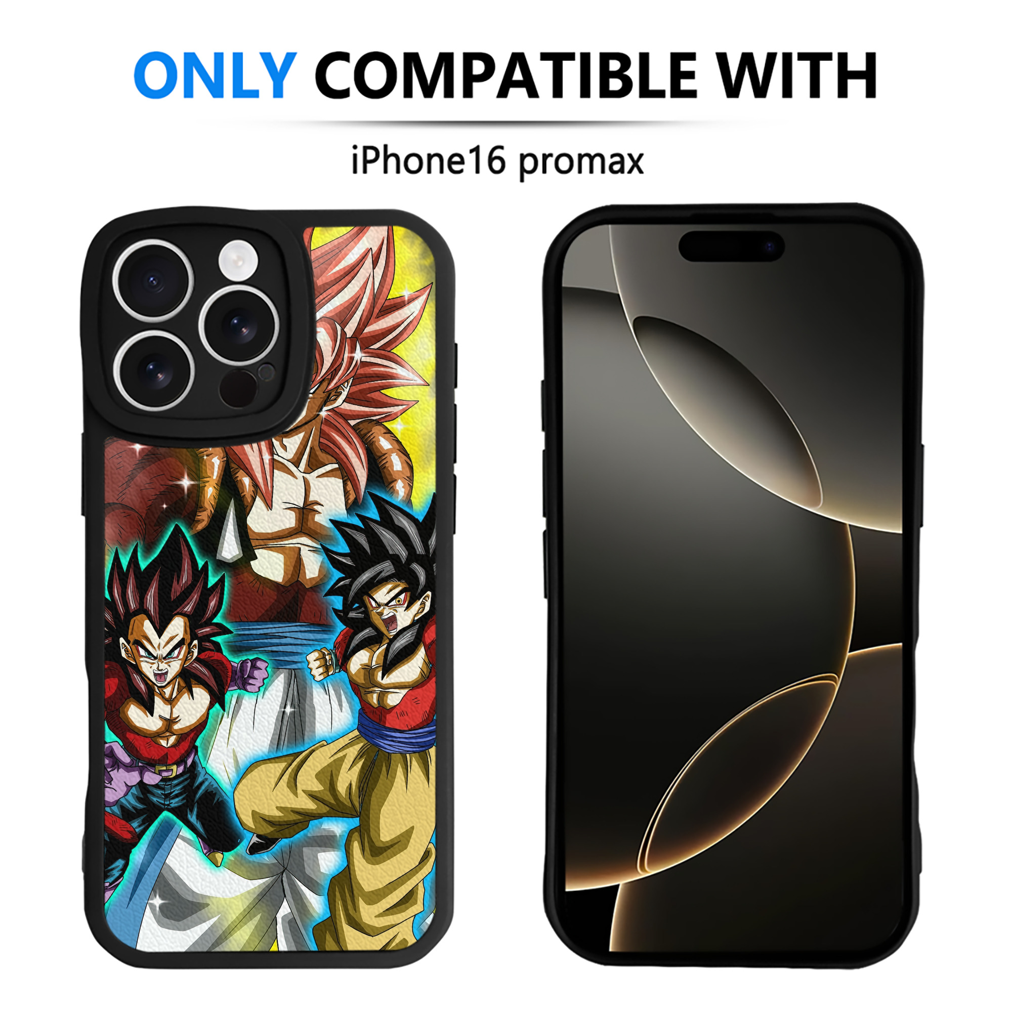 （画像用） ドラゴンボール DRAGON BALL 【iPhone 16シリーズ対応】シリコンスマホケース（レザー調） 材質：シリコン